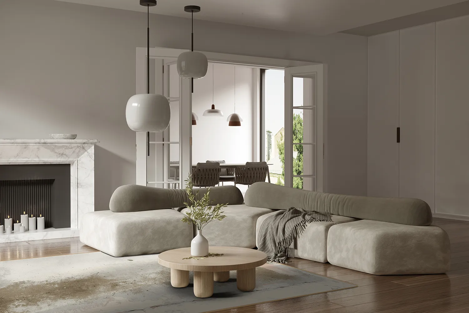 Wilton-Teppich - Aurelia (beige)