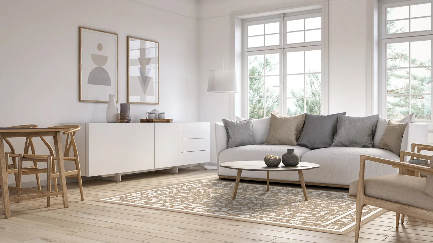 Wilton-Teppich - Ember (beige/offwhite)
