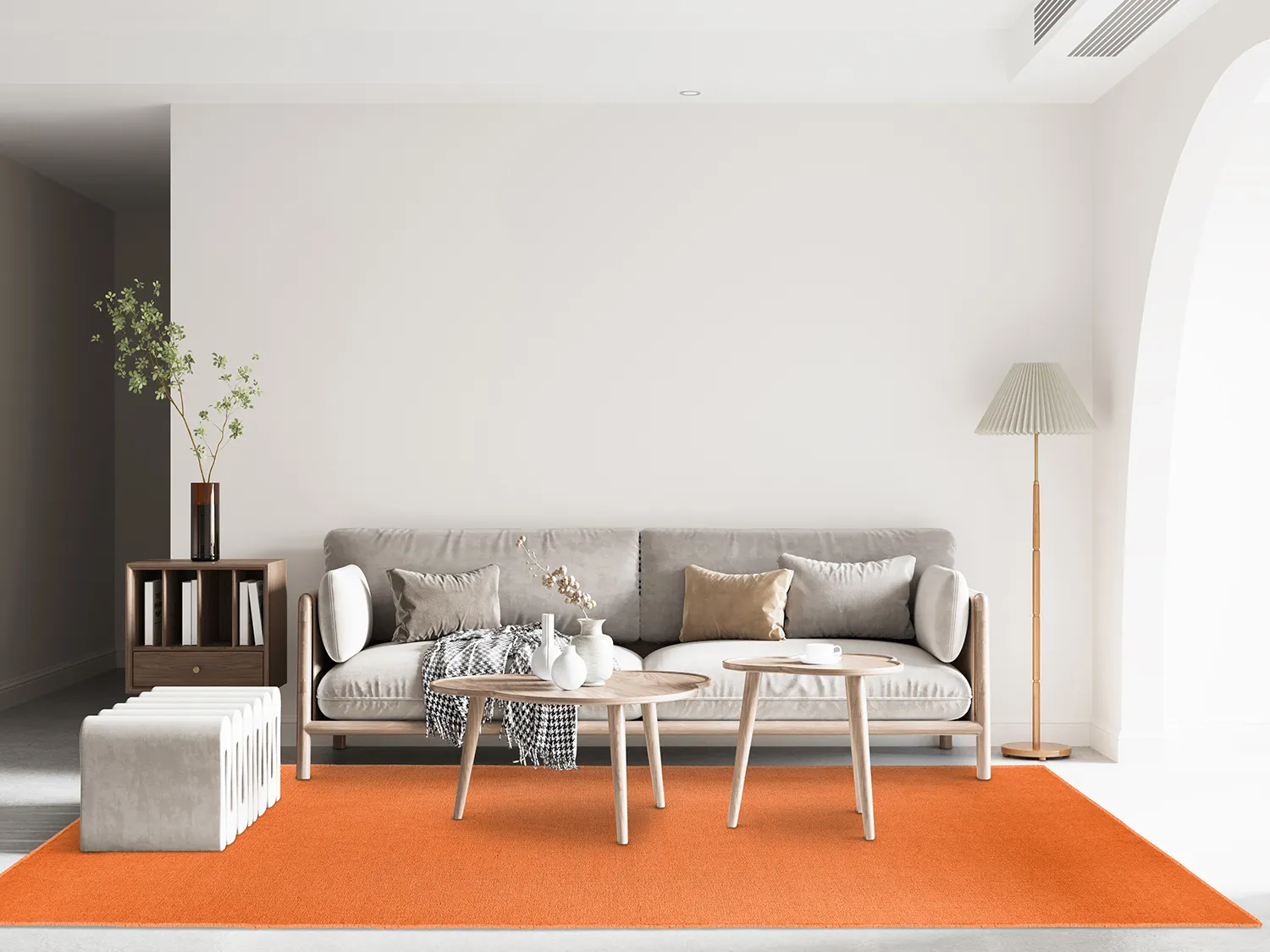 Wollteppich - Hamilton (Orange Peel)