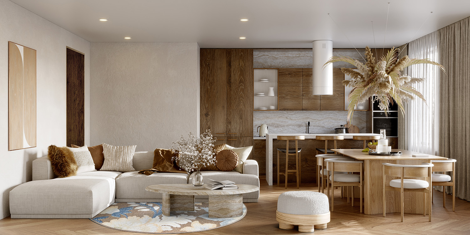 Runde Teppiche - Indoor/Outdoor Lucca (multi)