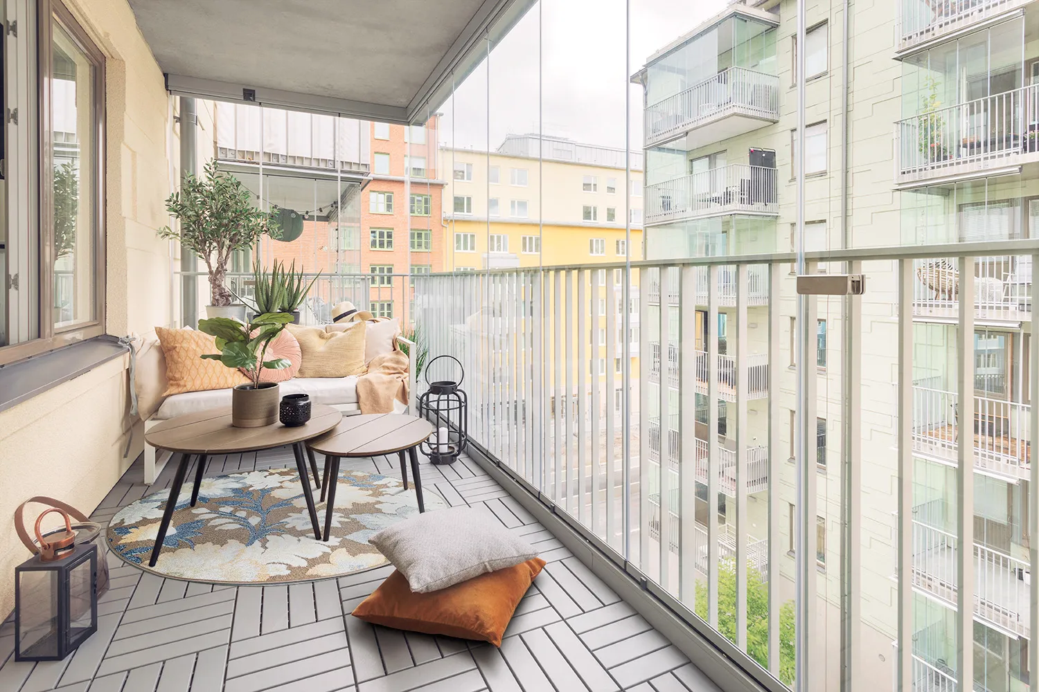 Runde Teppiche - Indoor/Outdoor Lucca (multi)