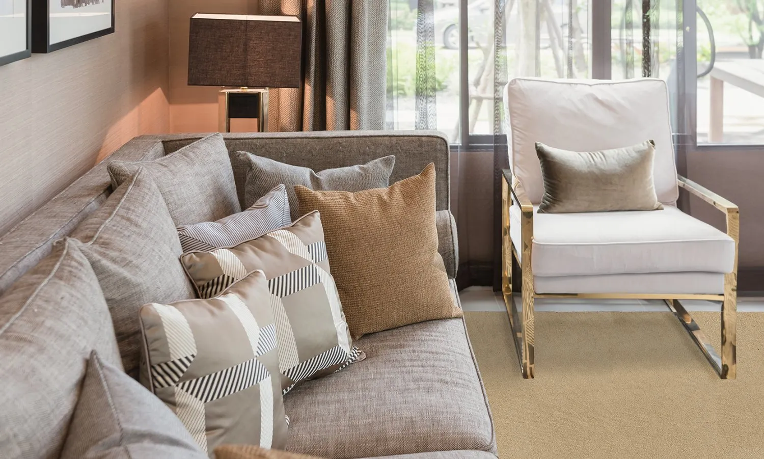 Wollteppich - Hamilton (beige)