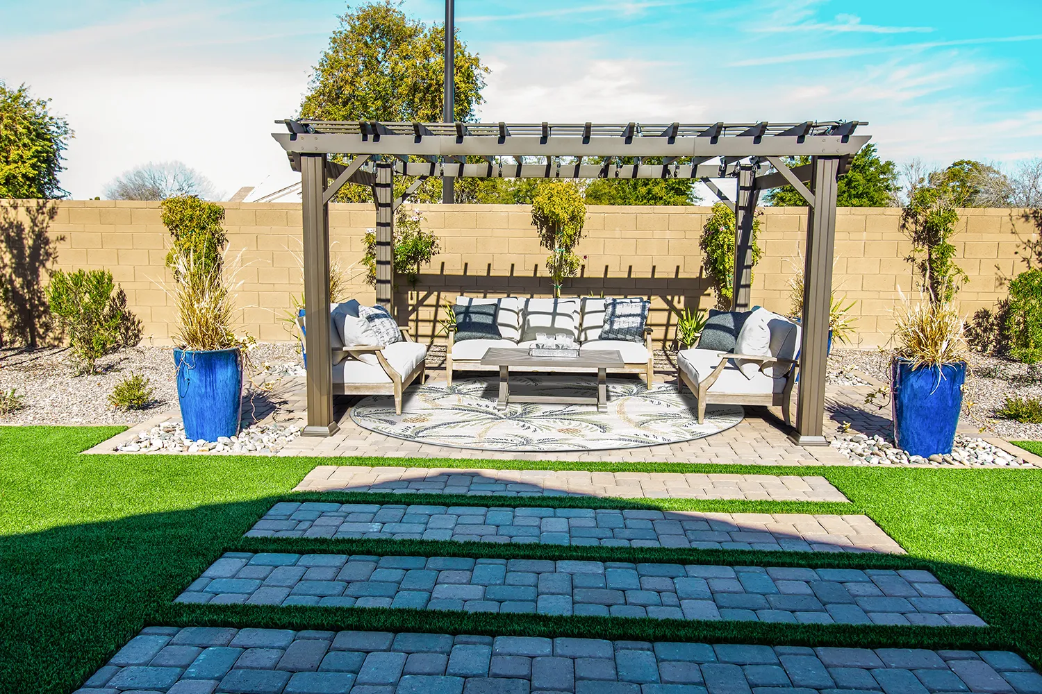 Runde Teppiche - Indoor/Outdoor Roma (multi)