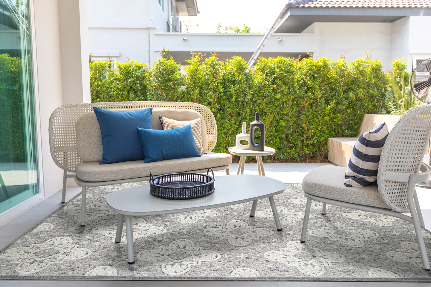 Shaggy Indoor-Outdoor - Hampton (grau)