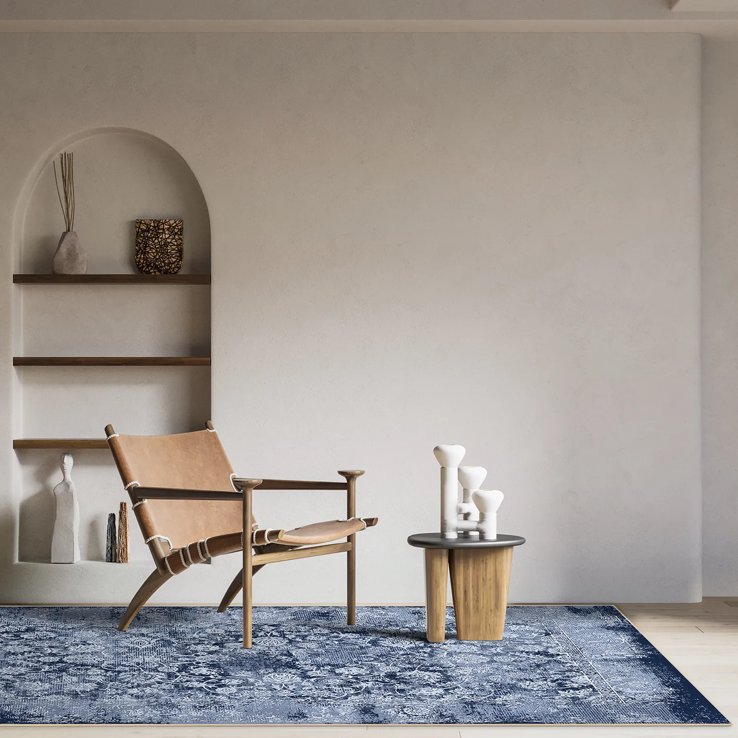 Wilton-Teppich - Amaya (blau)