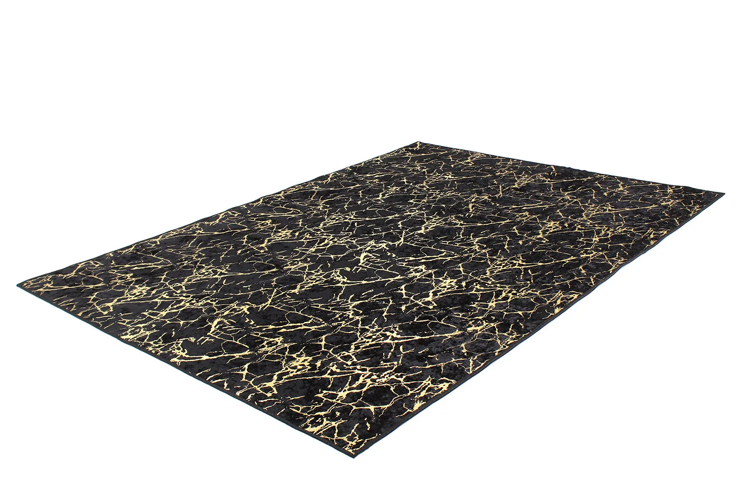 Wilton-Teppich - Alden (schwarz/gold)