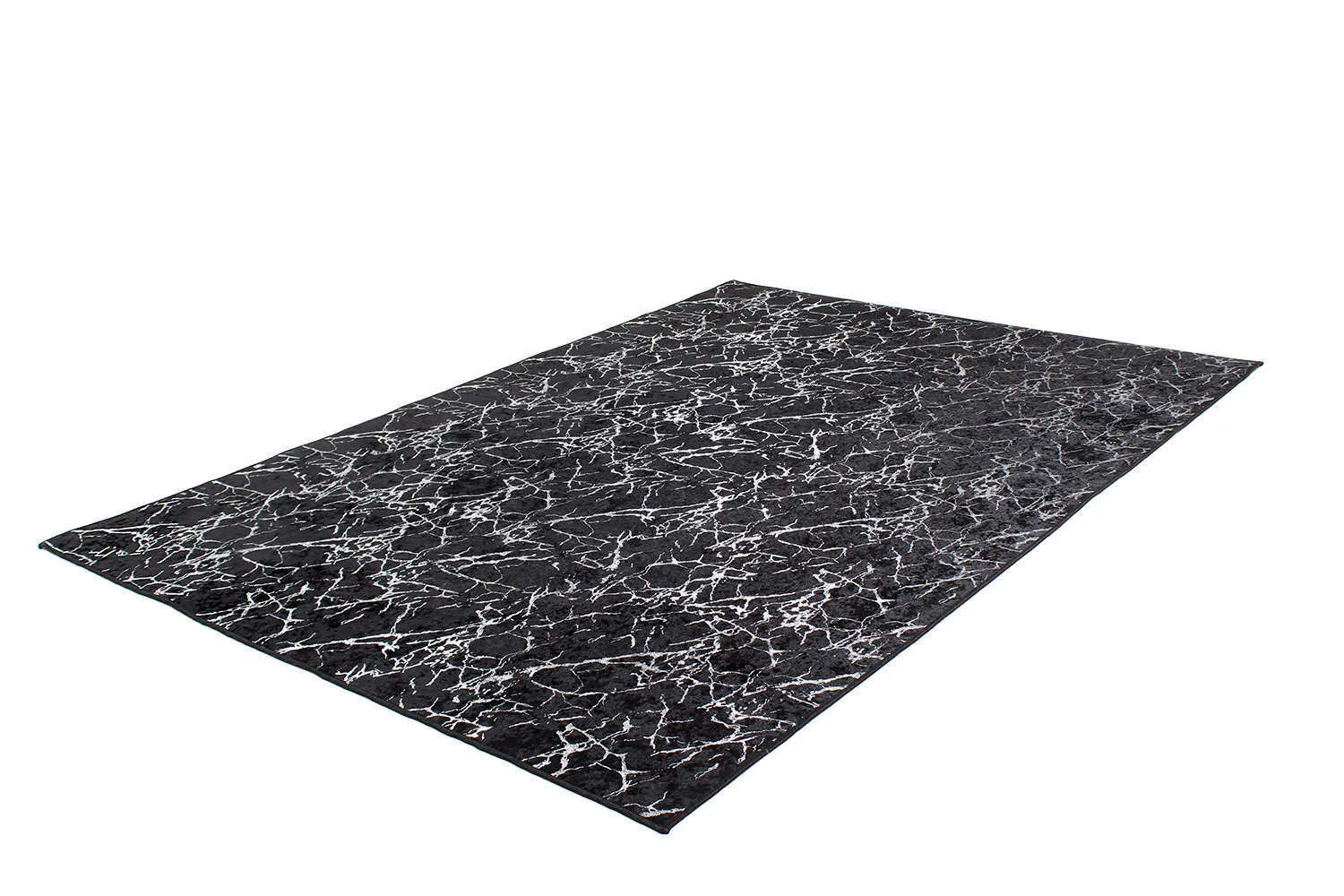 Wilton-Teppich - Zaria (schwarz/silber)