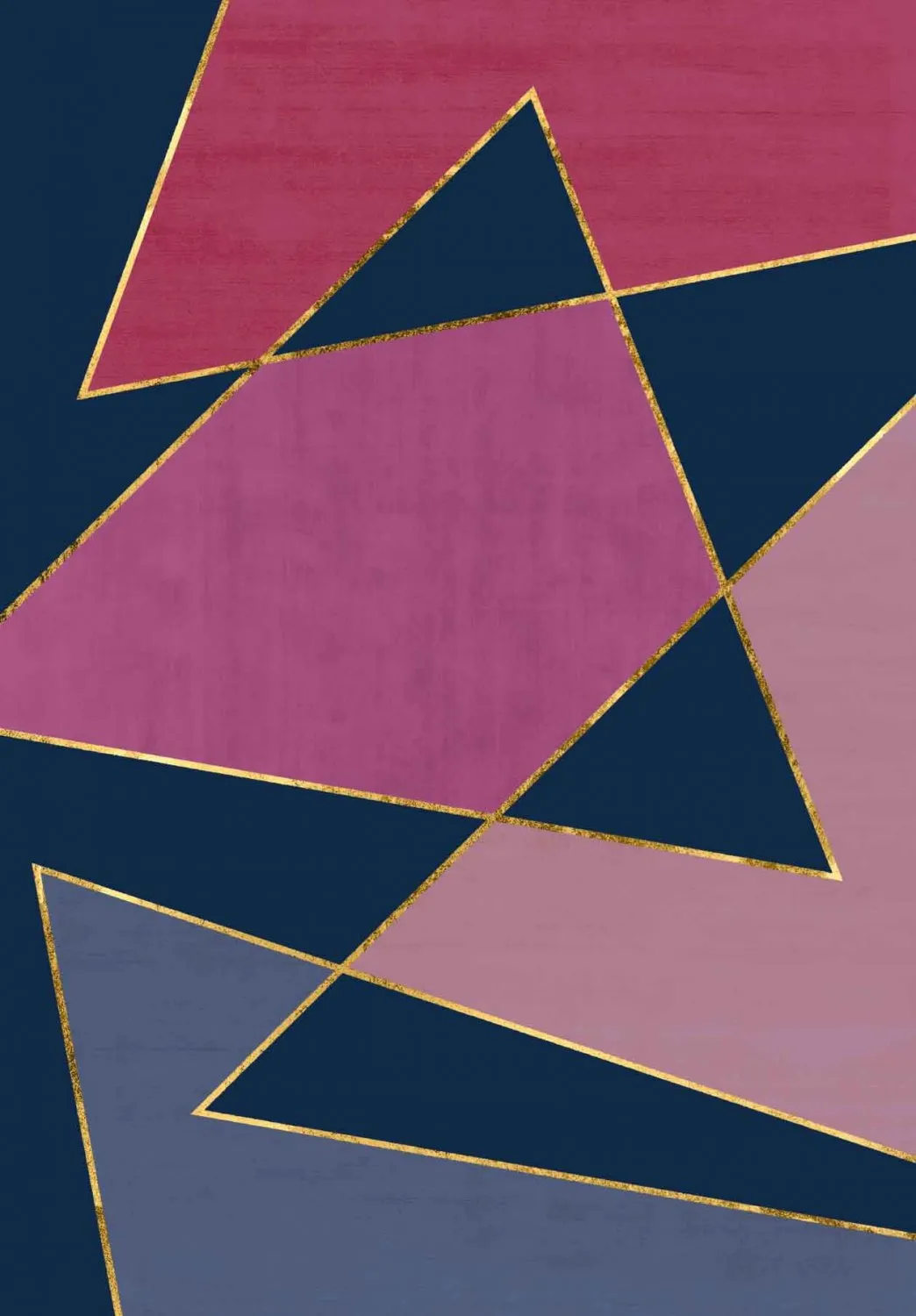 Wilton-Teppich - Jade (dunkelblau/rosa)
