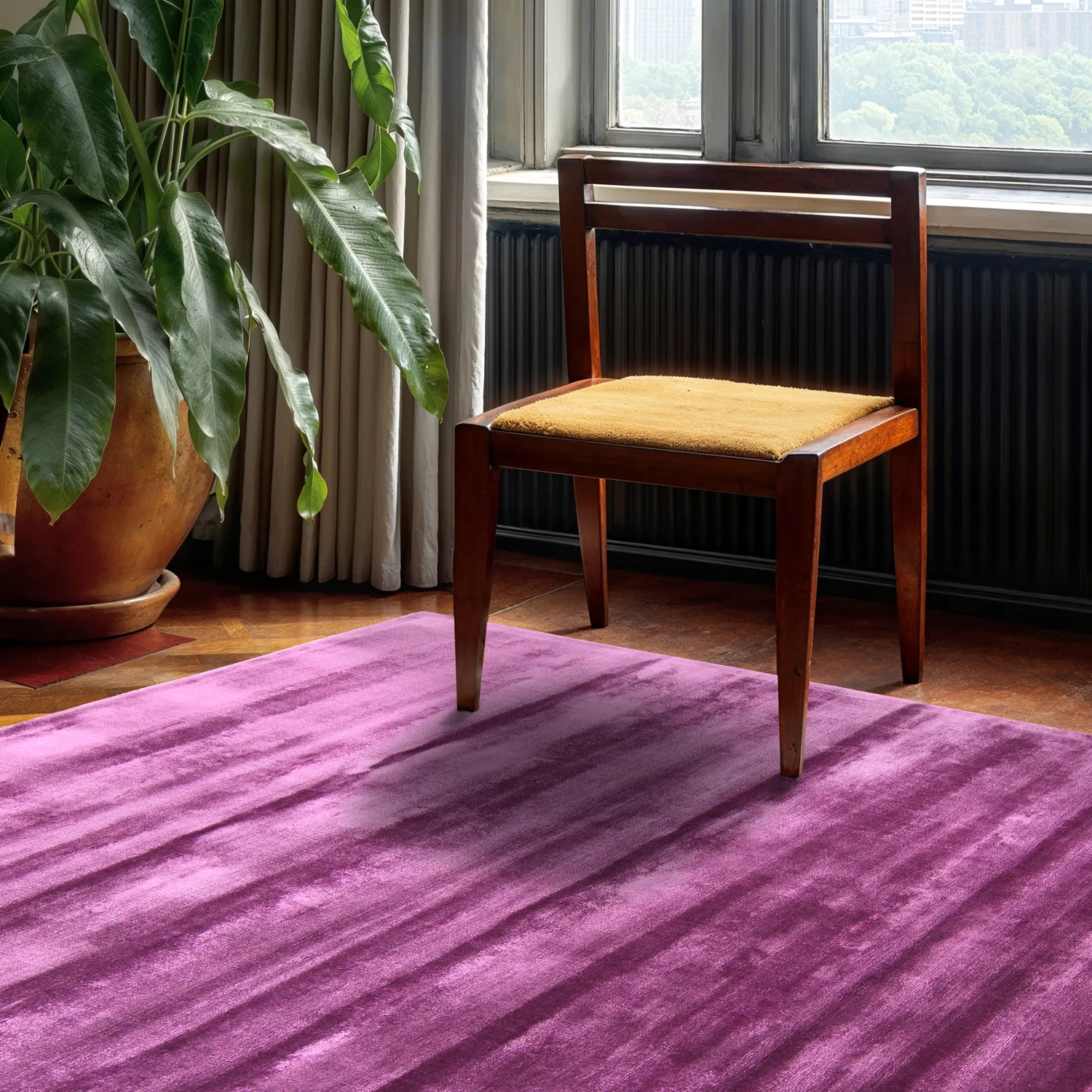 Viskose-teppich - Jodhpur Special Luxury Edition (lila)