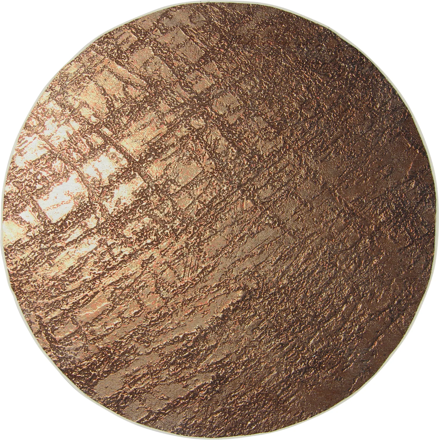 Rund Teppich - Junes (gold)