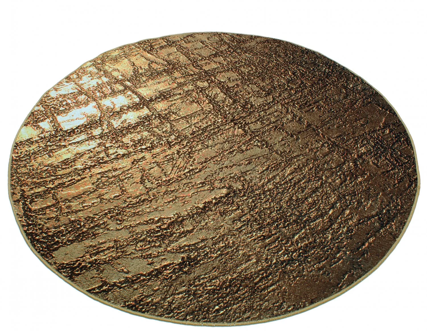 Rund Teppich - Junes (gold)