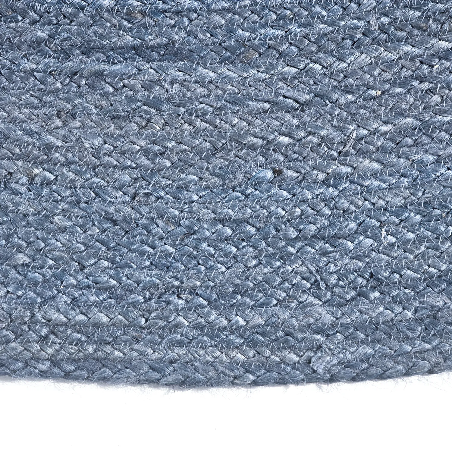 Runder Juteteppich - Amasia (blau)