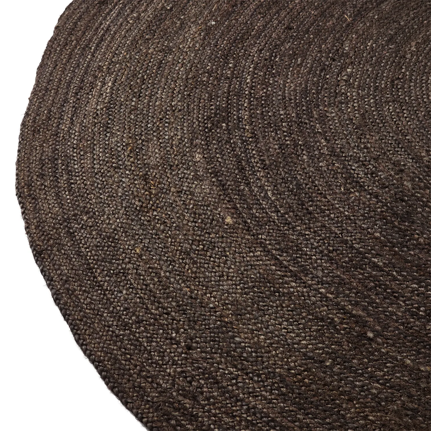 Runder Juteteppich - Amasia (dunkles taupe)