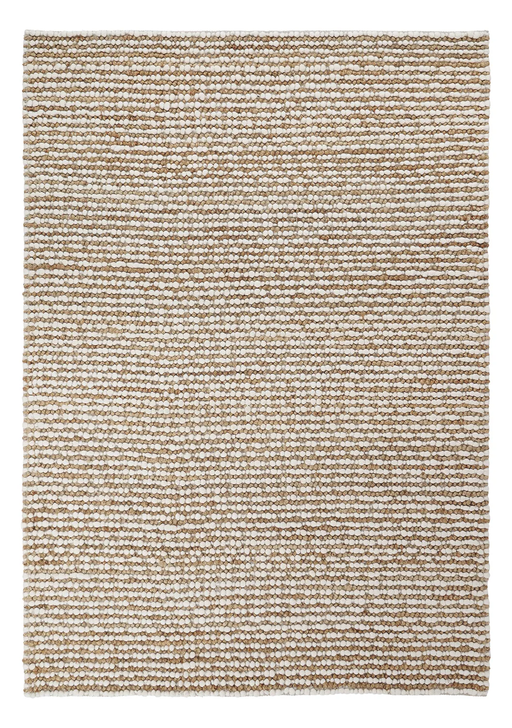 Juteteppich - Bally Jute/wool Bubble (natur/weiß)