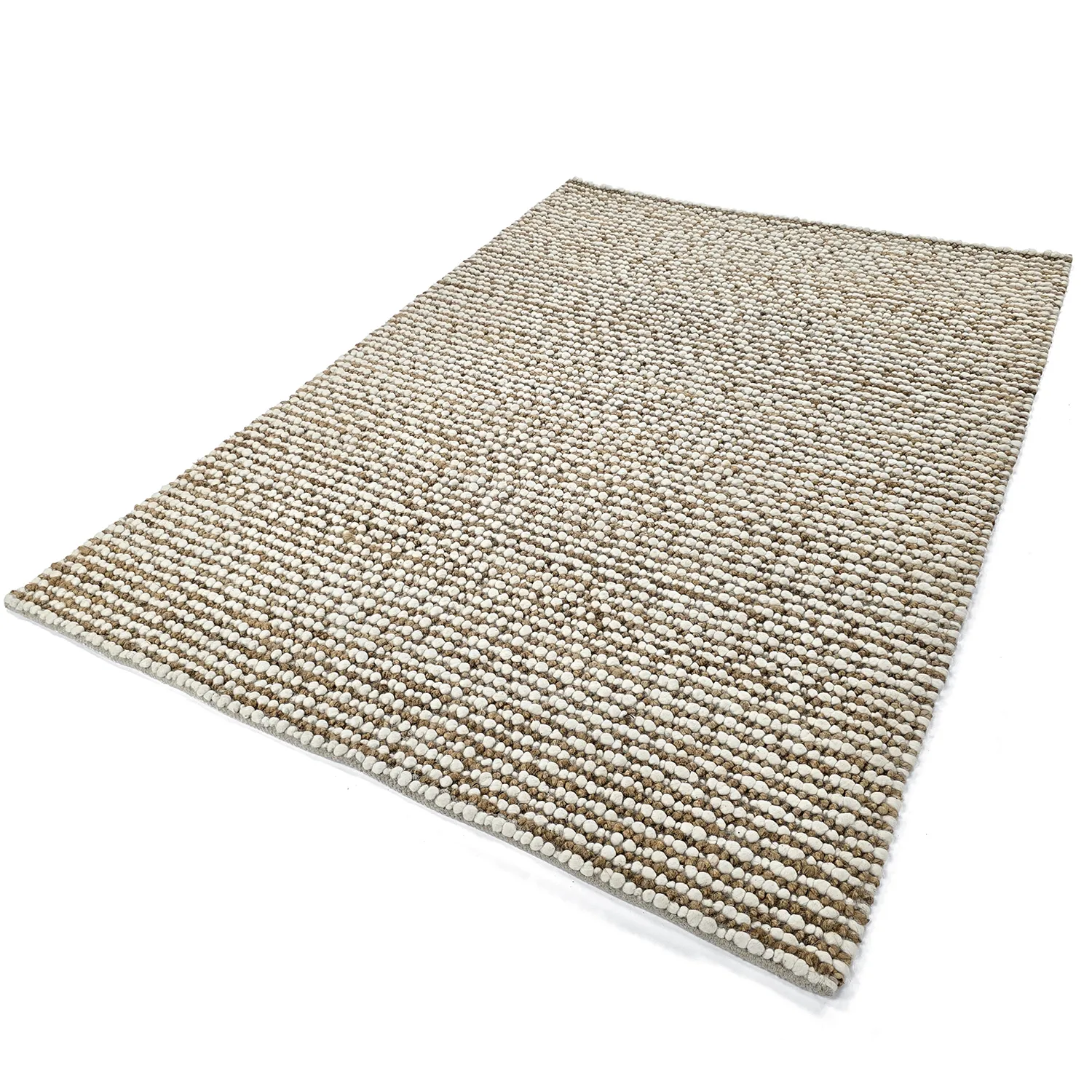 Juteteppich - Bally Jute/wool Bubble (natur/weiß)