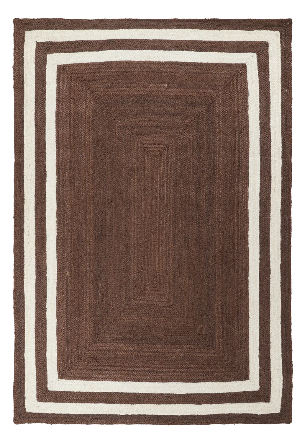 Juteteppich - Jessore (braun/weiß)