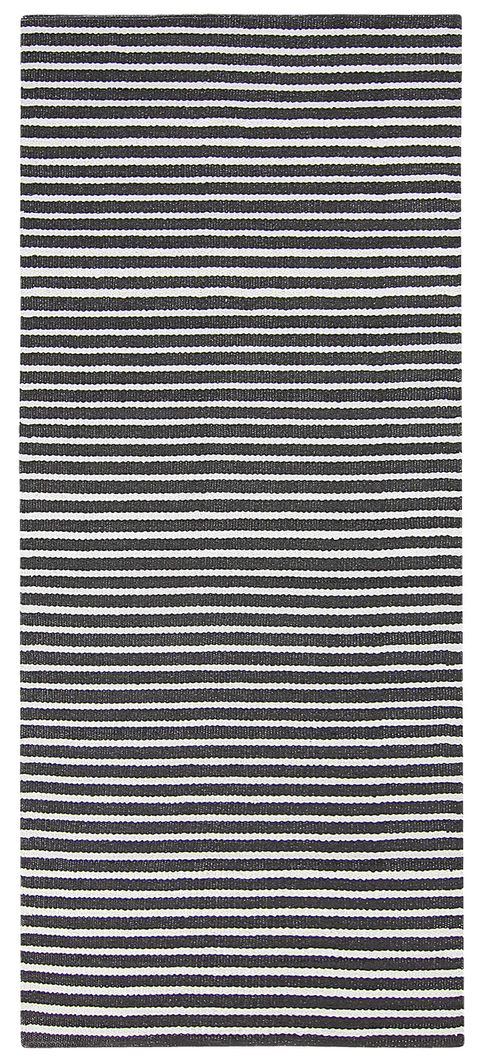 Kunststoffteppiche - Kensington (schwarz/weiß)