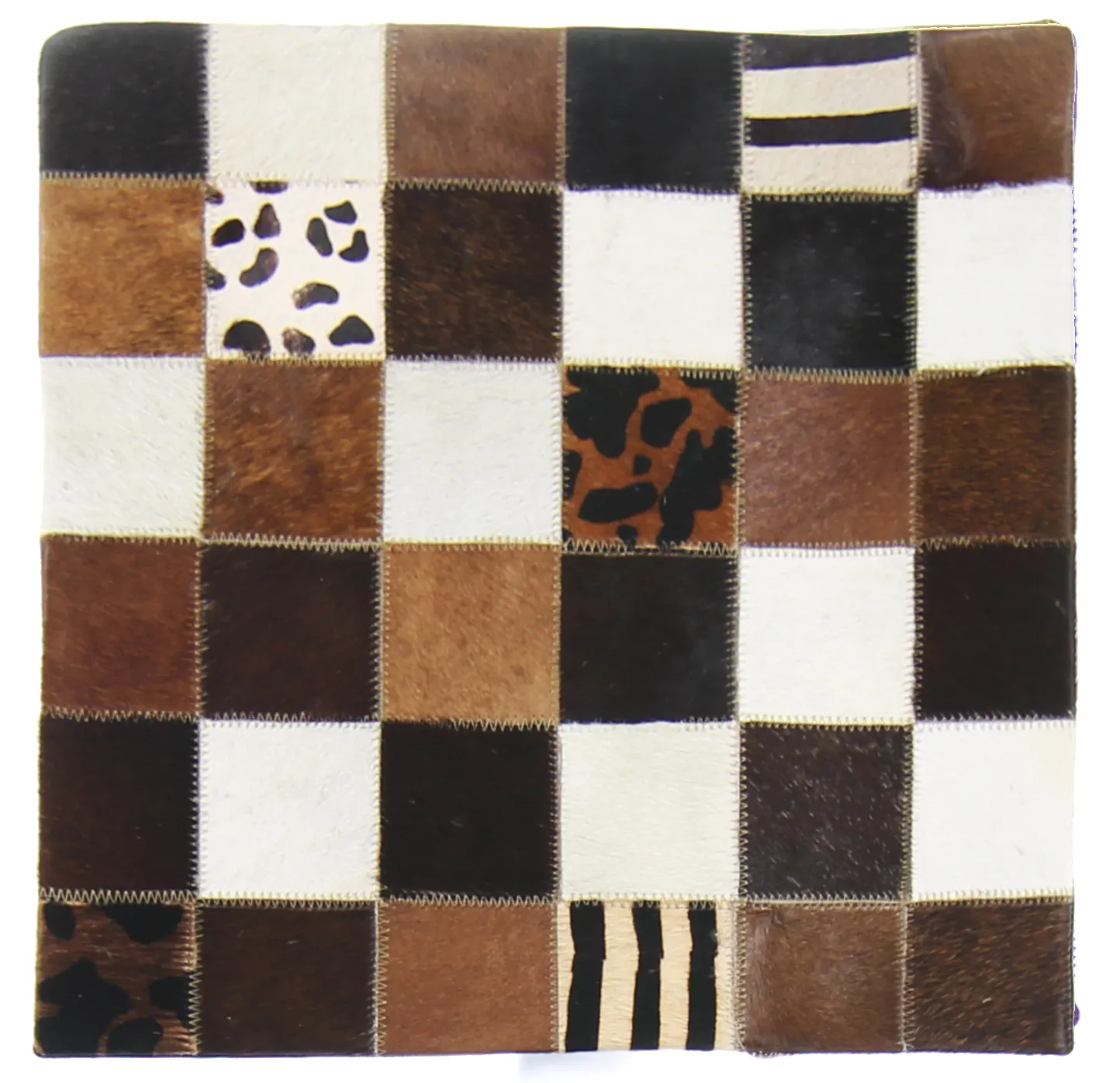 Kuhfell-Kissen (kissenbezug) 45 x 45 cm
