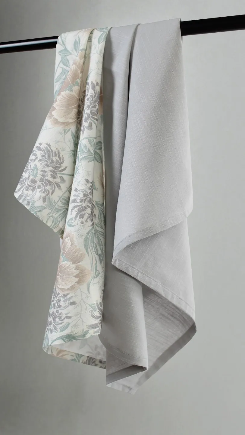 Küchenhandtücher im 2er-Pack - Almira (beige)