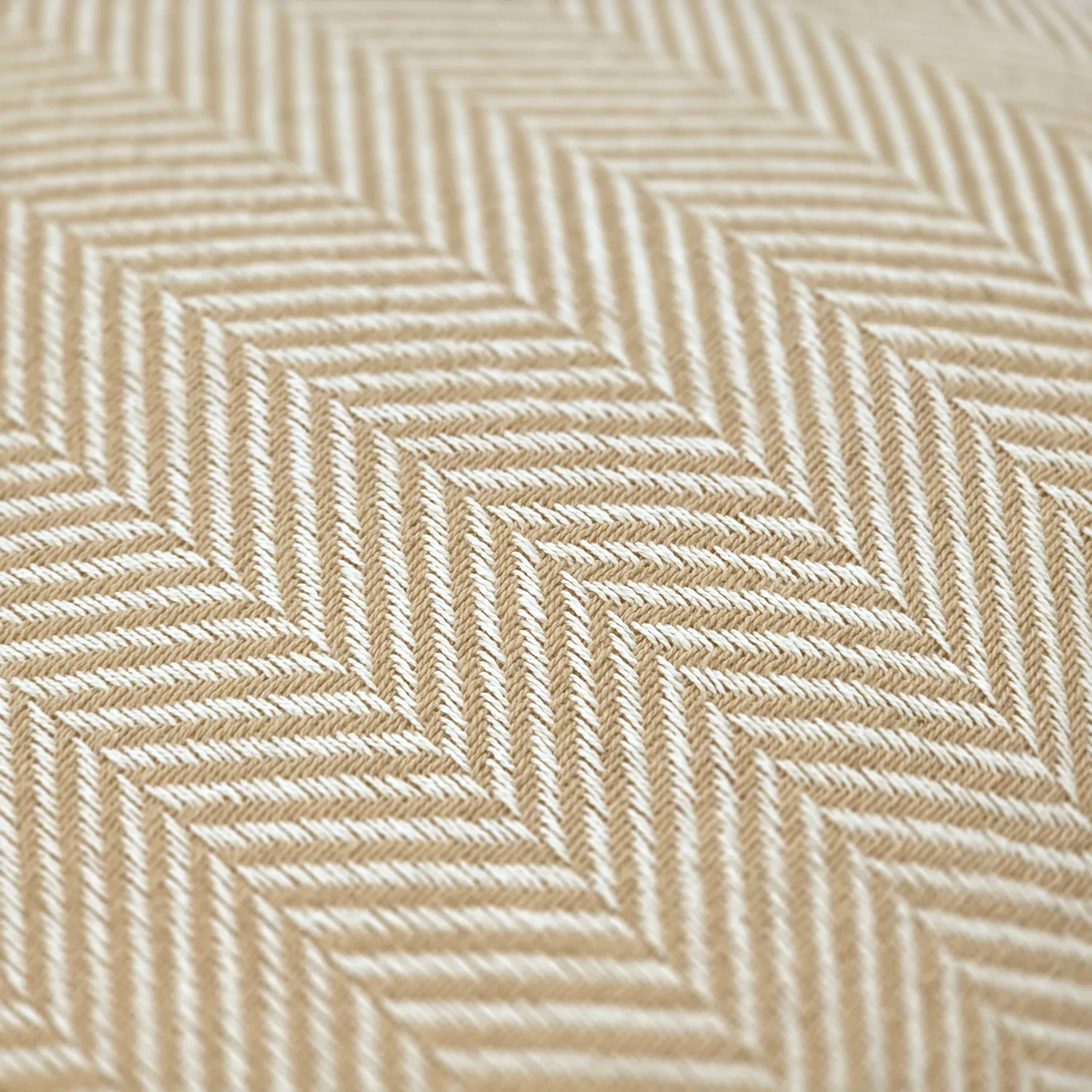 Kissenbezug - Denisa Fishbone (beige/weiß)
