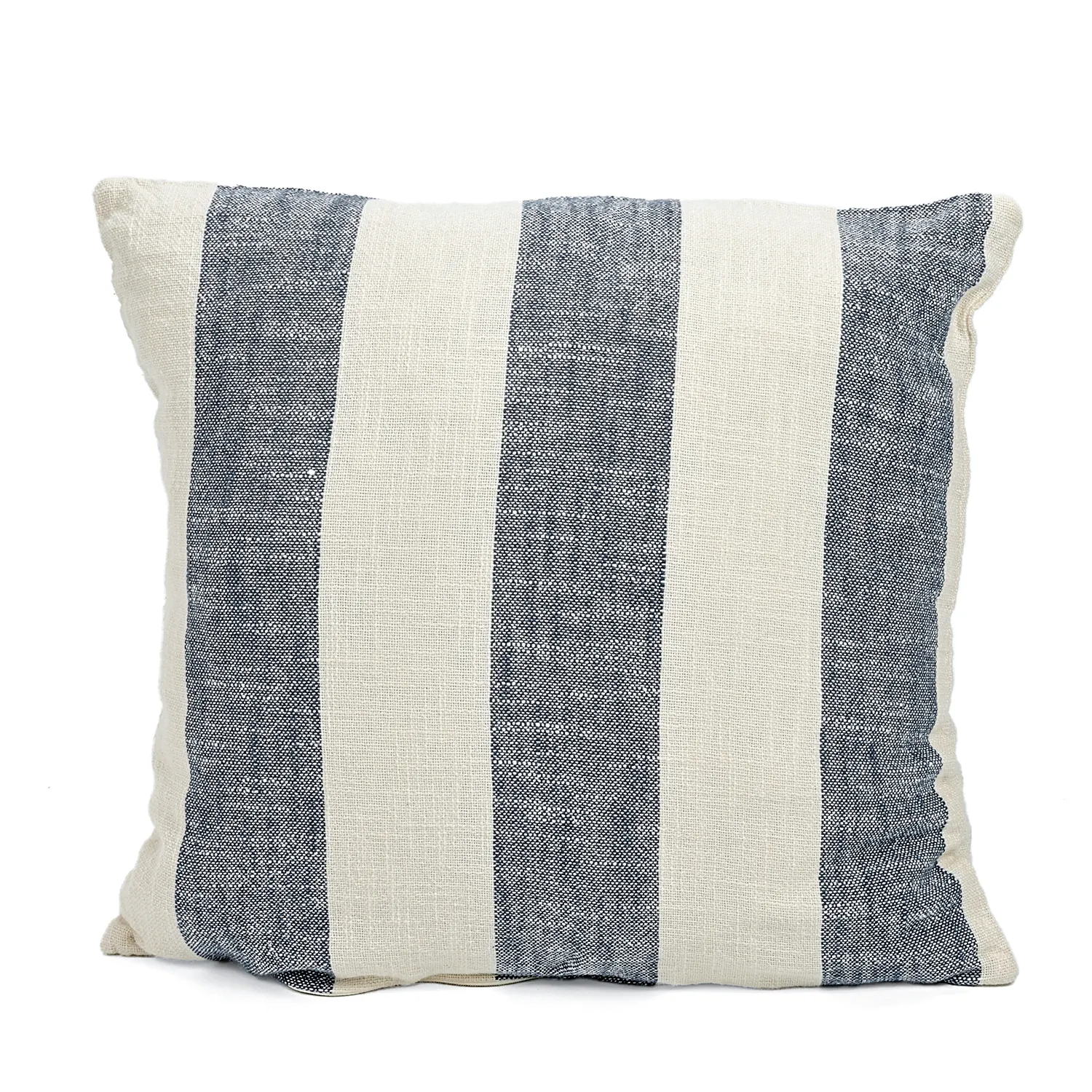 Kissenbezug - Kora stripe cotton cushion cover (creme/marineblau)