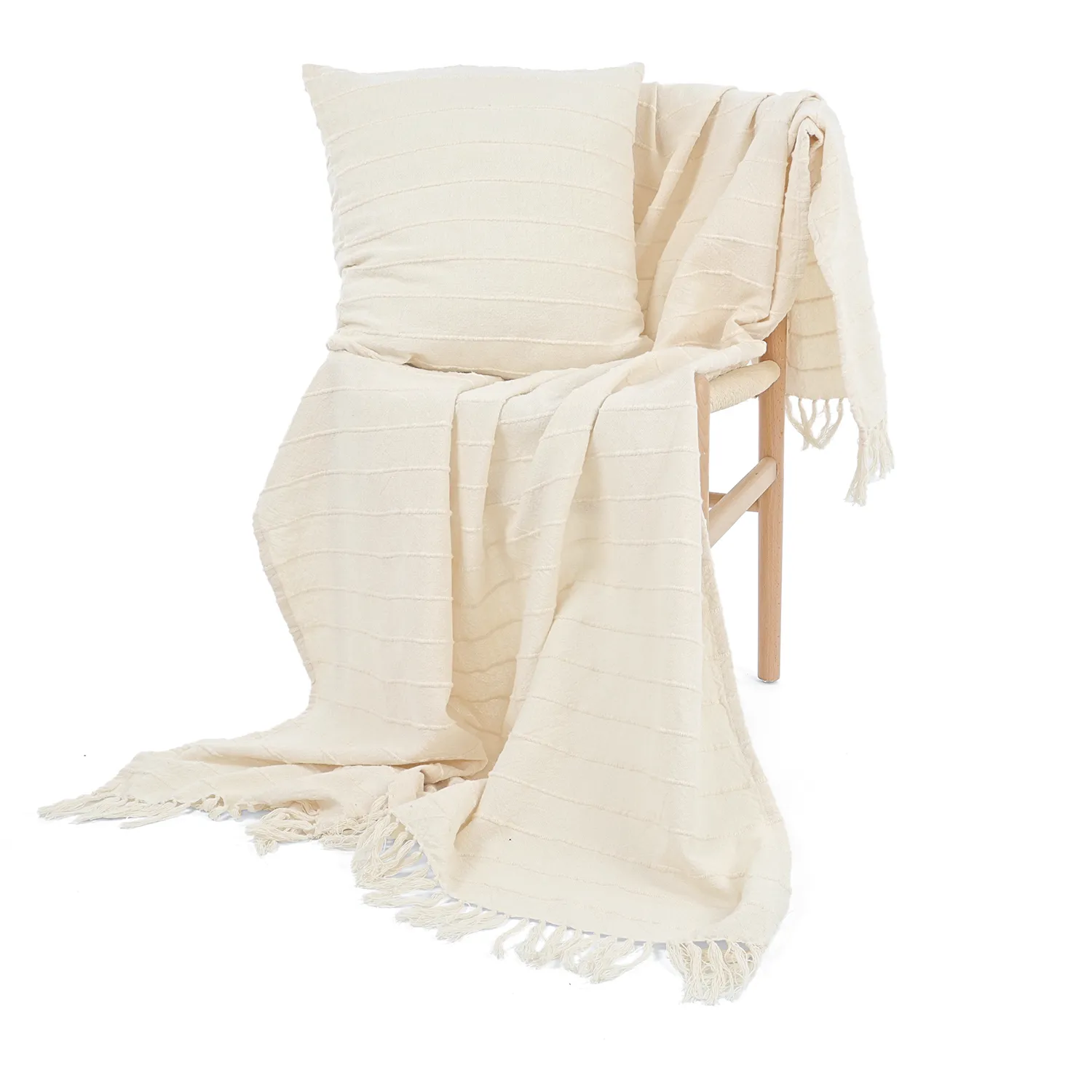 Kissenbezug - Nalani cotton cushion cover (creme)