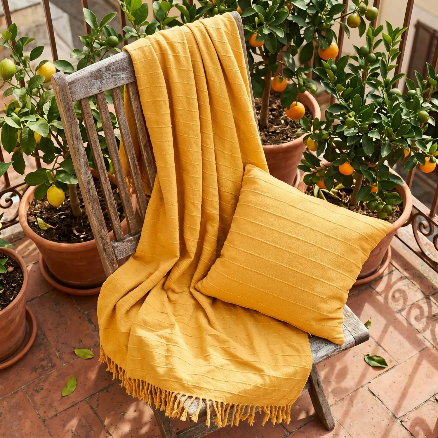 Kissenbezug - Nalani cotton cushion cover (orange)