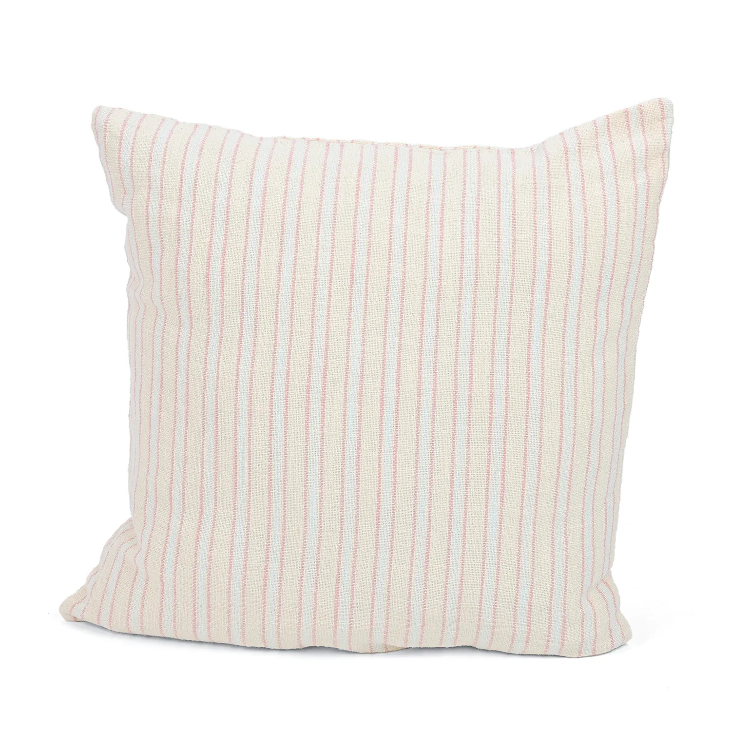 Kissenbezug - Rumi stripe cotton cushion cover (cremefarben/rosa/hellblau)