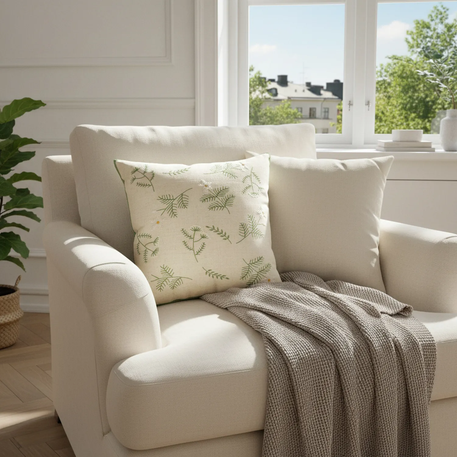 Kissenbezug - Vasa Embroidered Cushion Cover (mehrfarbig)