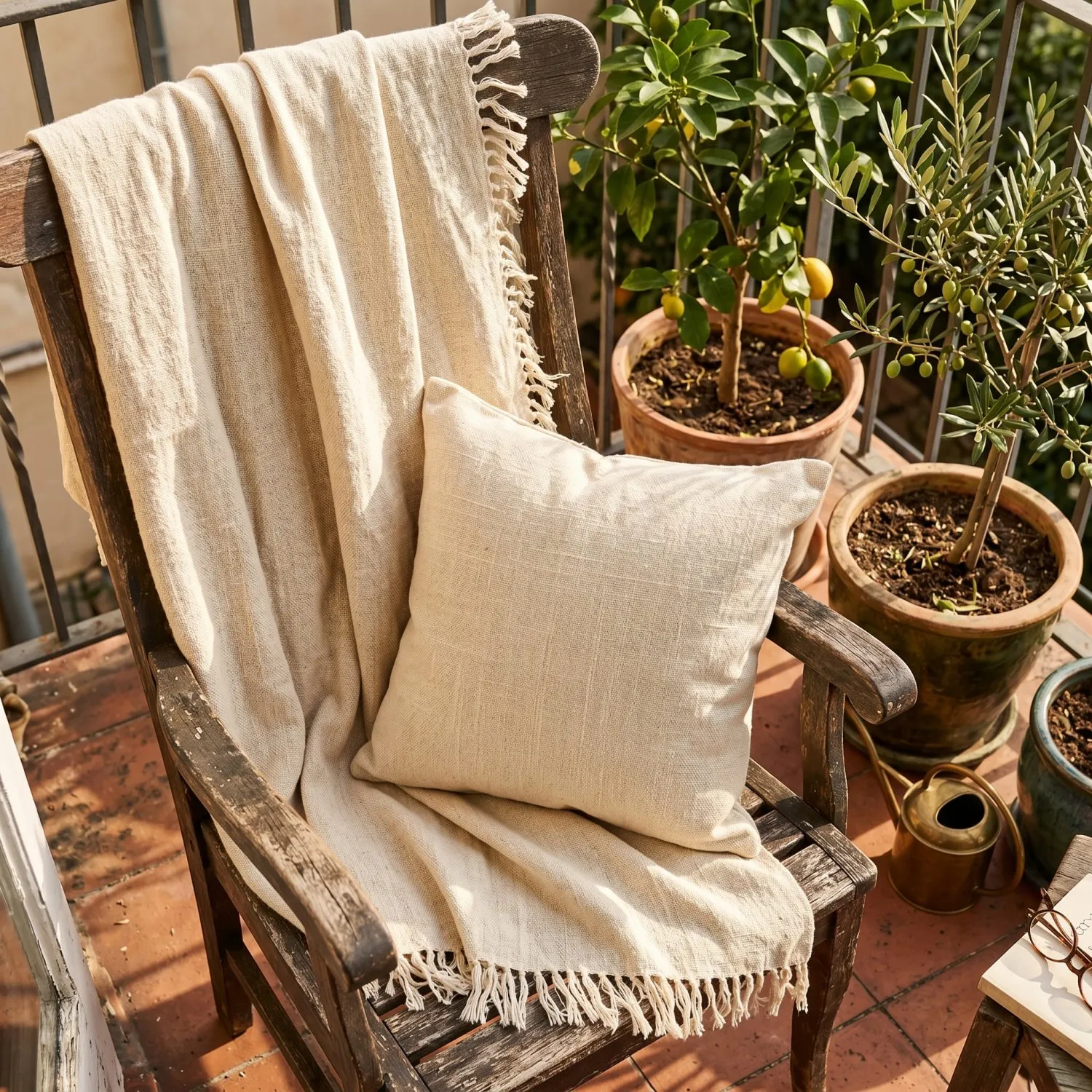 Kissenbezug - Veya cotton cushion cover (creme)