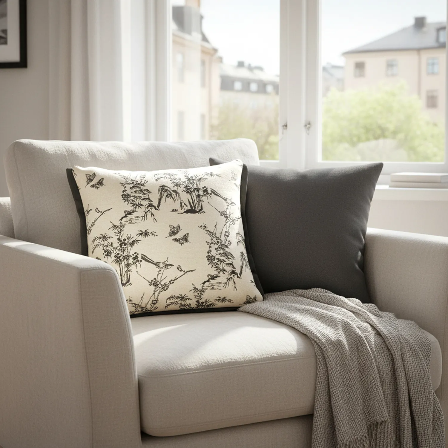 Kissenbezug - Viborg Embroidered Cushion Cover (mehrfarbig)