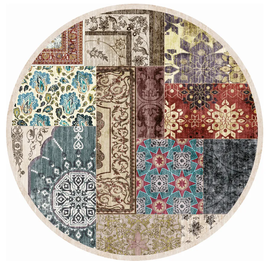 Rund Teppich - Linosa (bunt)