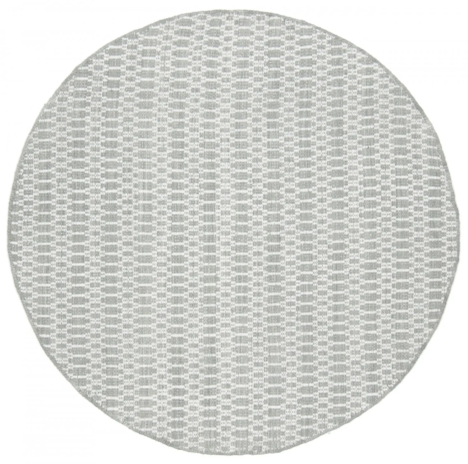 Runde Teppiche - Long Stitch (grau)