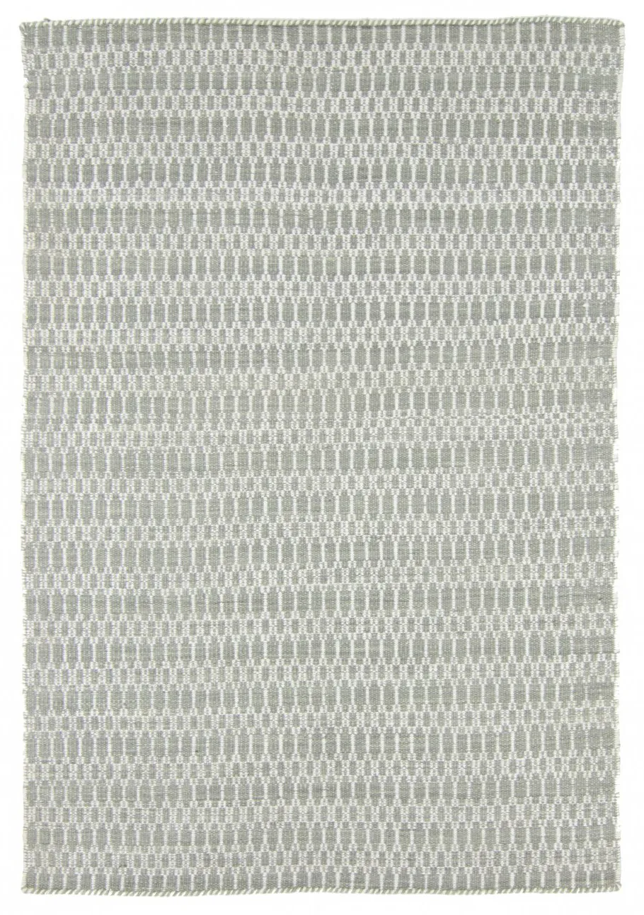 Wollteppich - Long Stitch (grau)