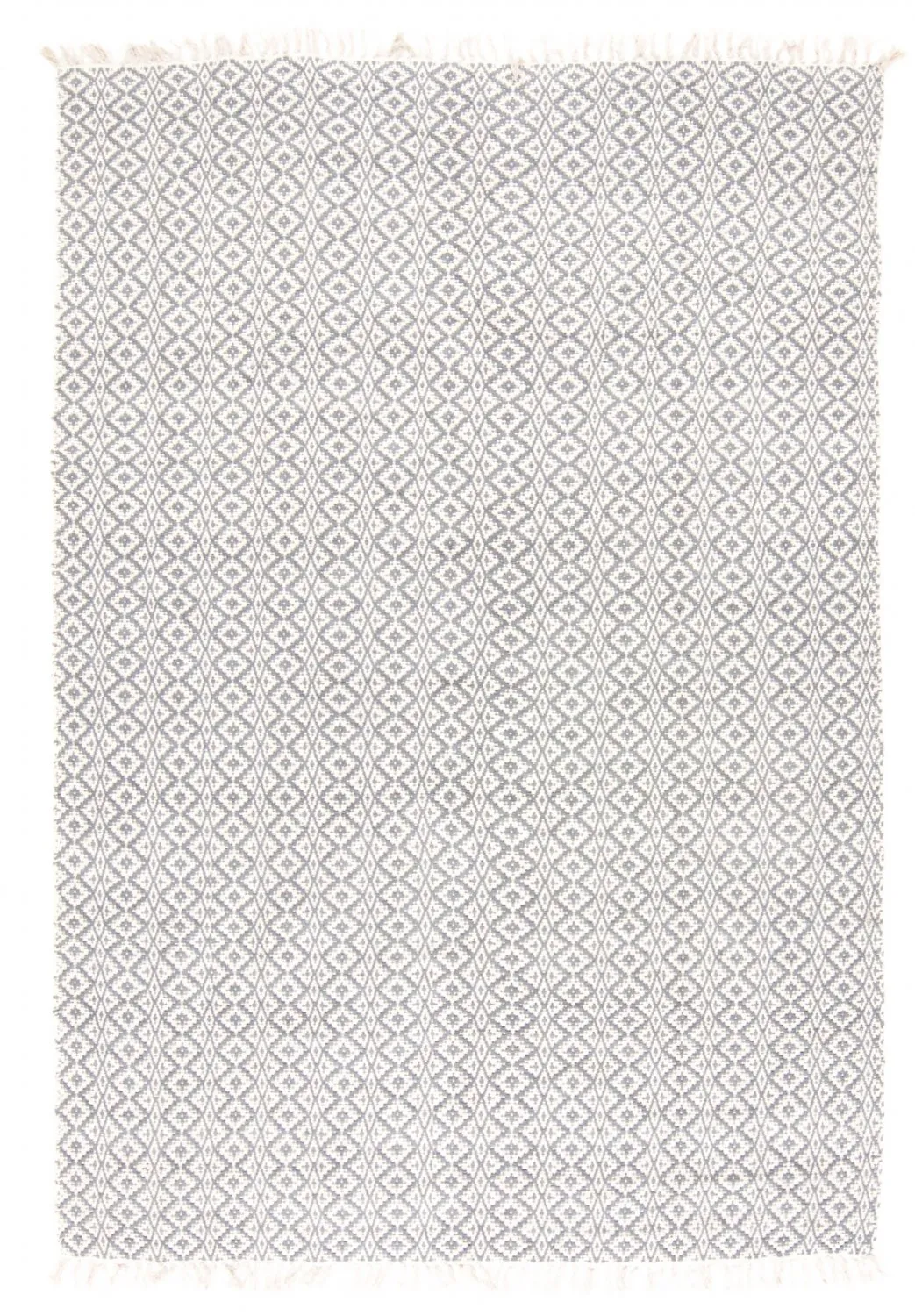 Flickenteppich - Lykke (grau/eisblau)
