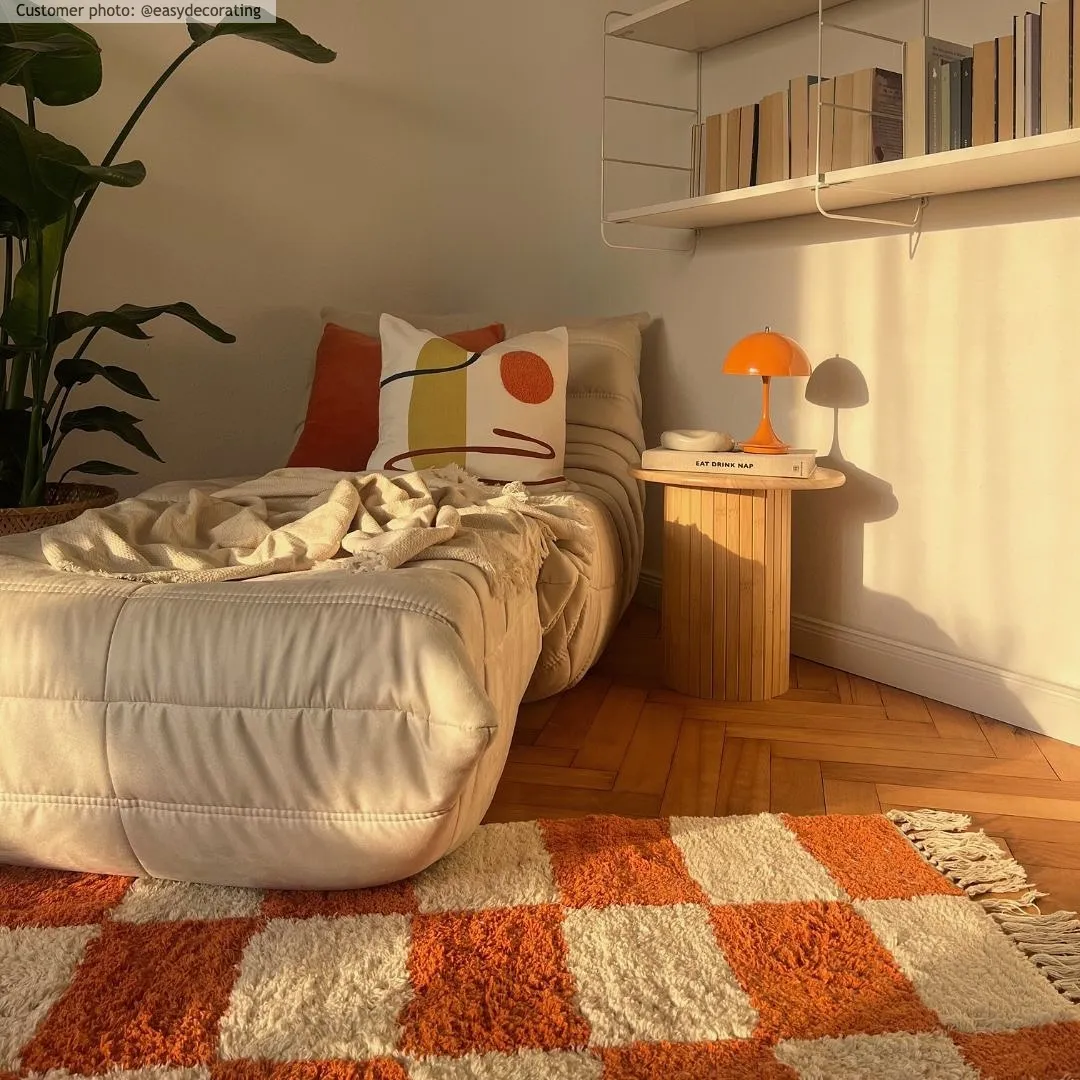 Hochflorteppiche - Maranello Natural Cotton Shaggy (orange)