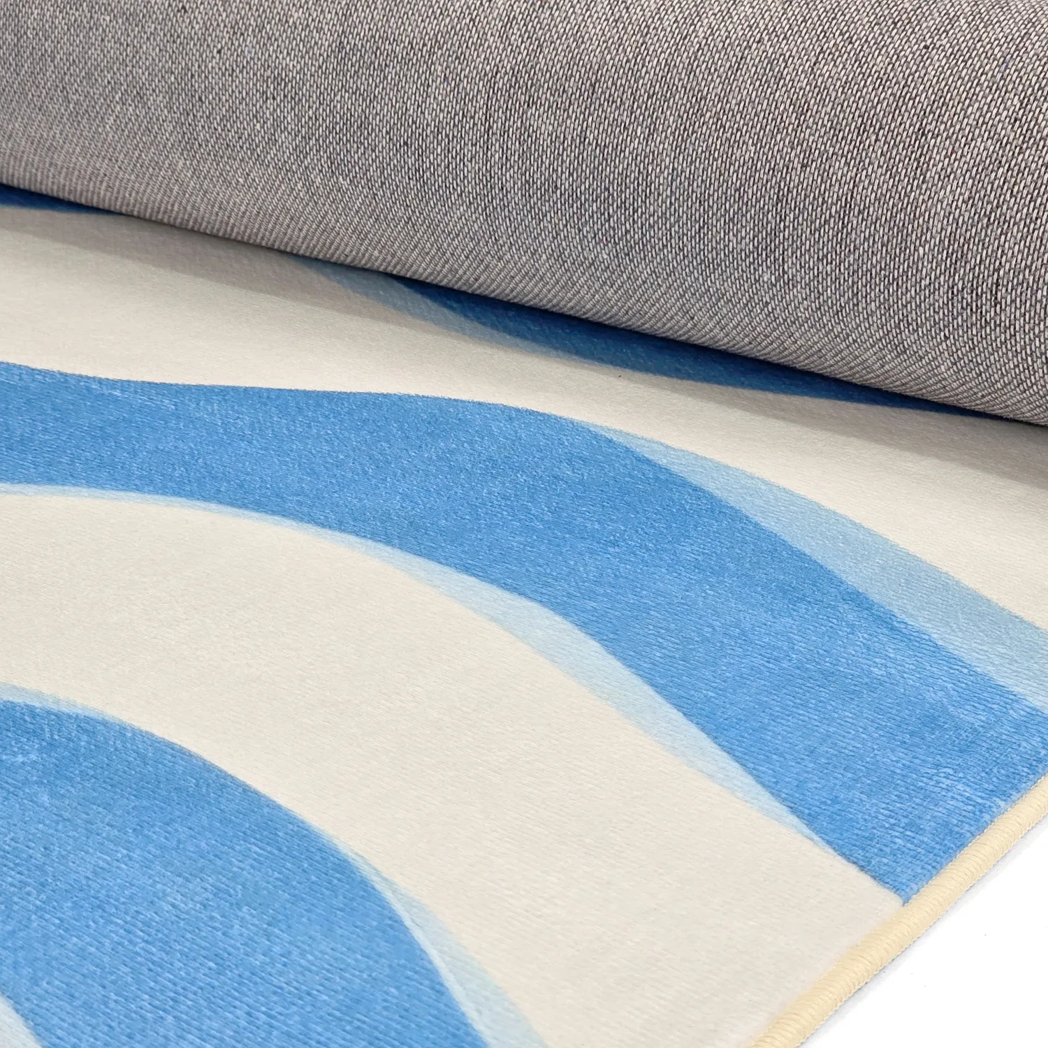 Wilton-Teppich - Marsala (blau/weiß)