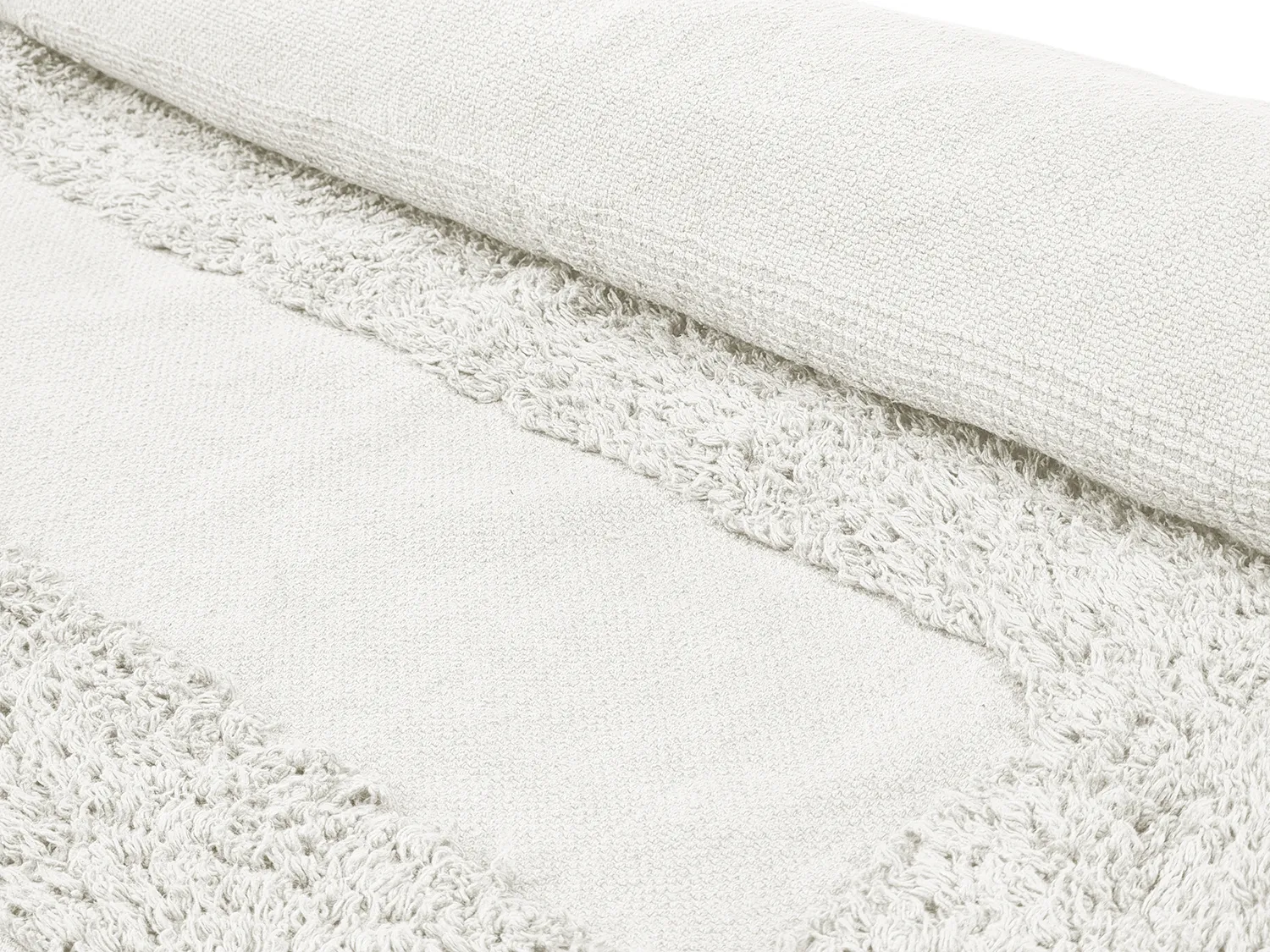 Runde Teppiche - Alexa Natural Cotton Shaggy (offwhite)