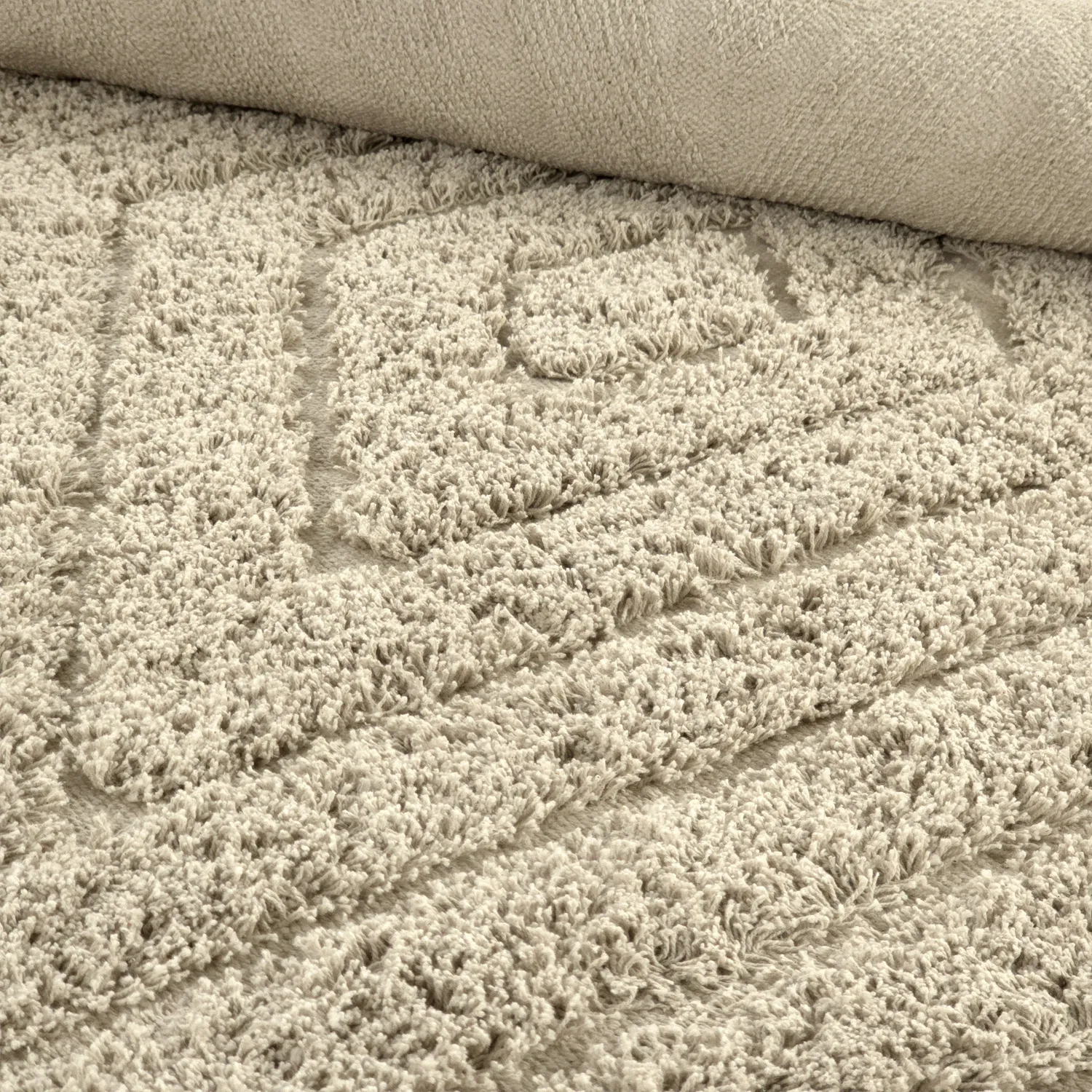 Hochflorteppiche - Amberley Natural Cotton Shaggy (beige)