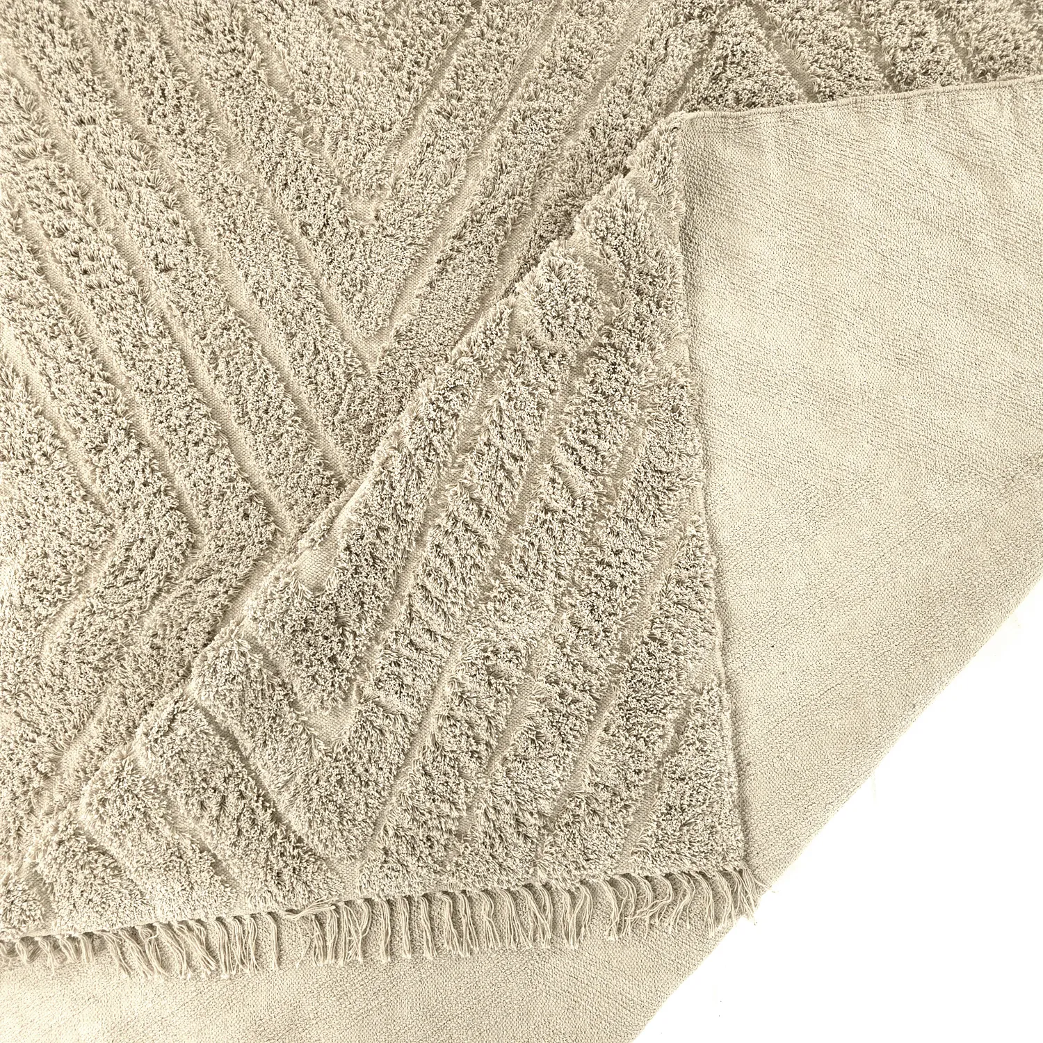 Hochflorteppiche - Amberley Natural Cotton Shaggy (beige)