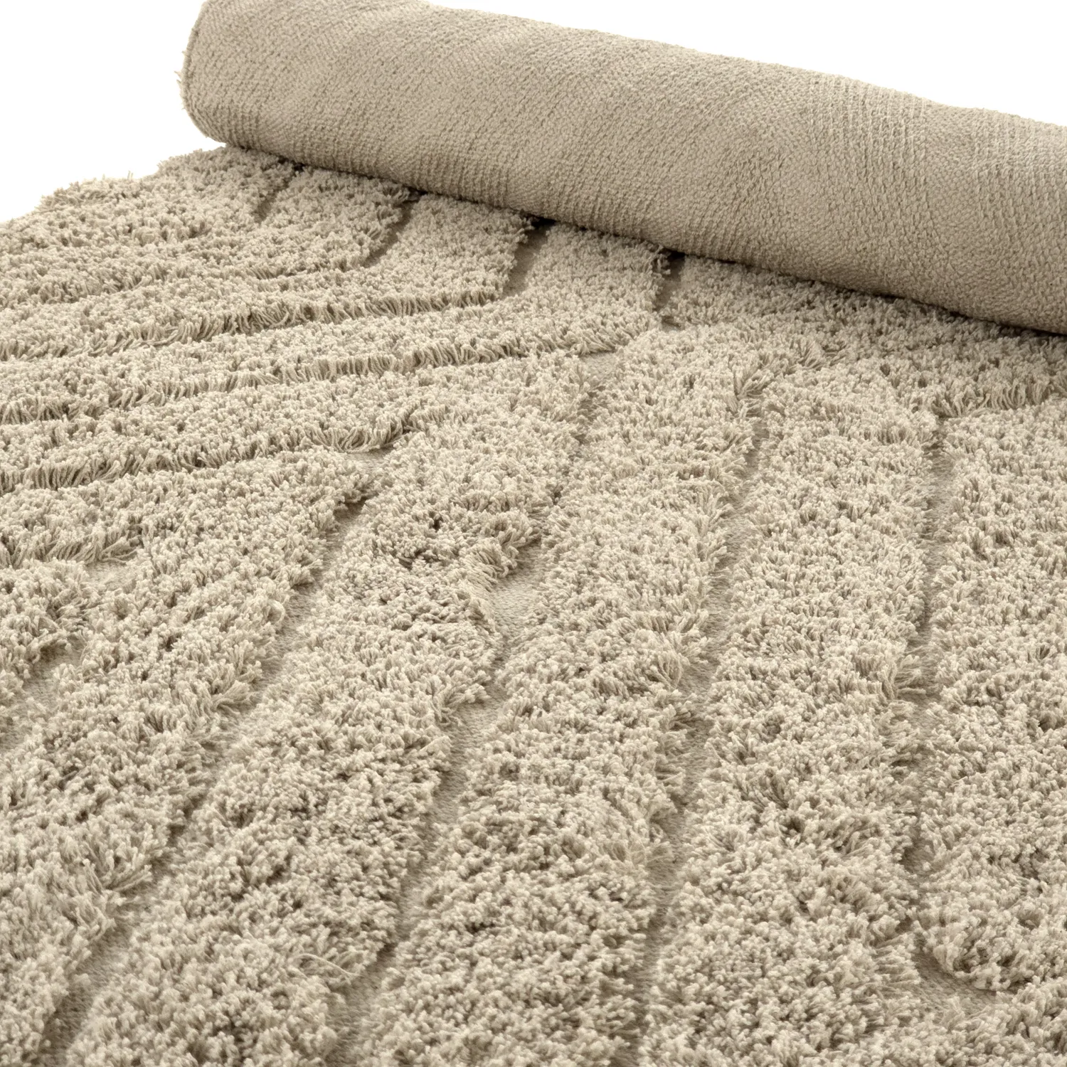 Hochflorteppiche - Amberley Natural Cotton Shaggy (beige)
