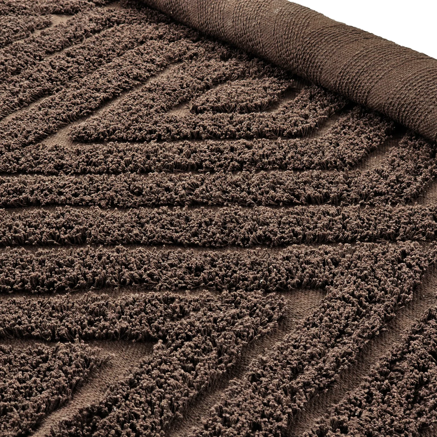 Runde Teppiche - Amberley Natural Cotton Shaggy (braun)