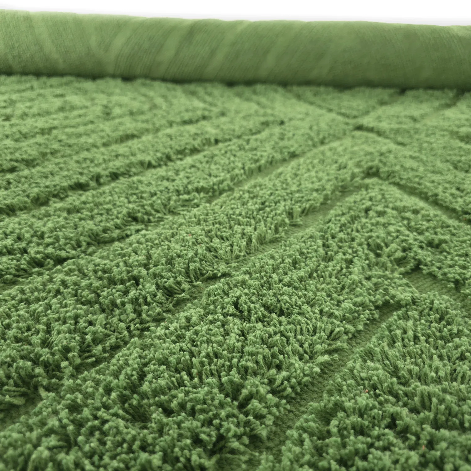 Hochflorteppiche - Amberley Natural Cotton Shaggy (grün)