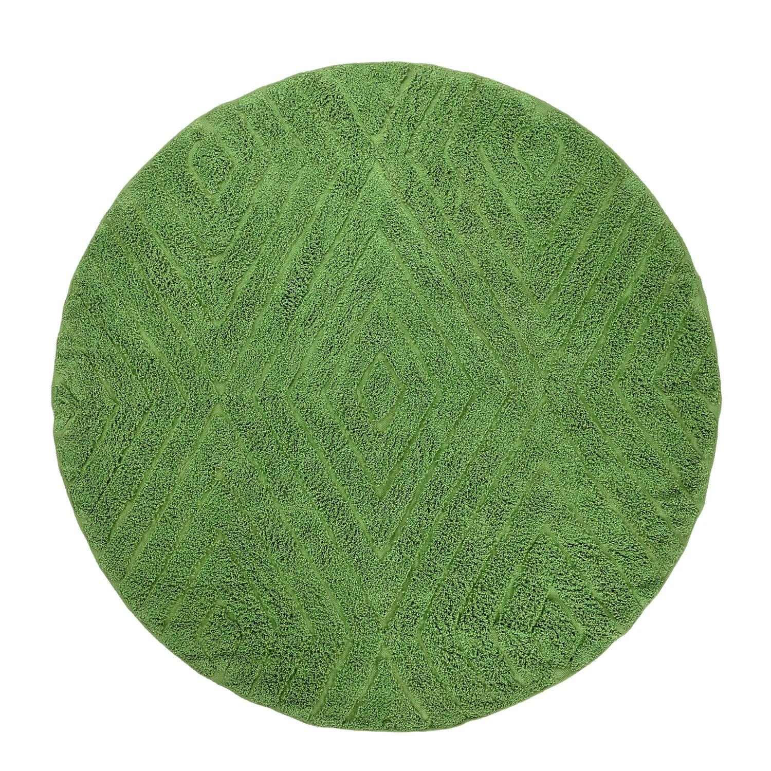 Runde Teppiche - Amberley Natural Cotton Shaggy (grün)