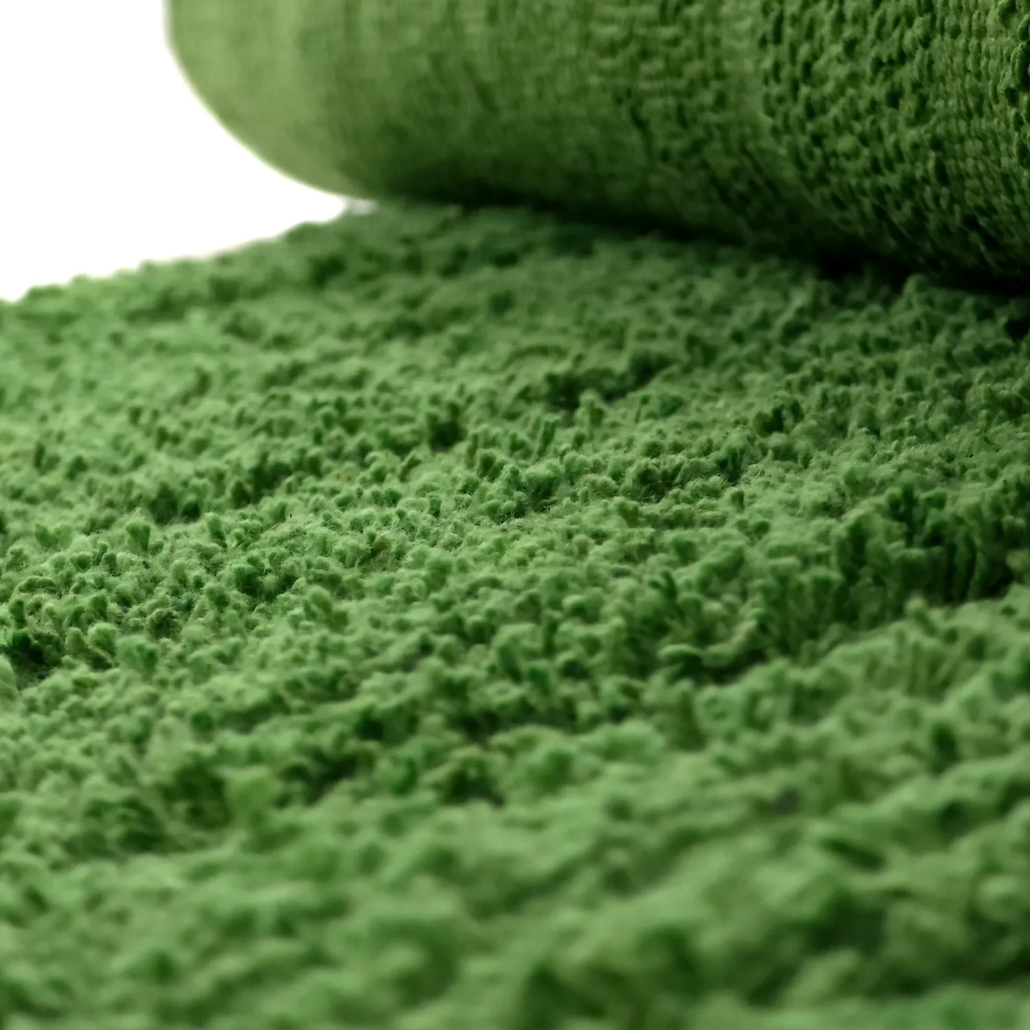 Runde Teppiche - Amberley Natural Cotton Shaggy (grün)