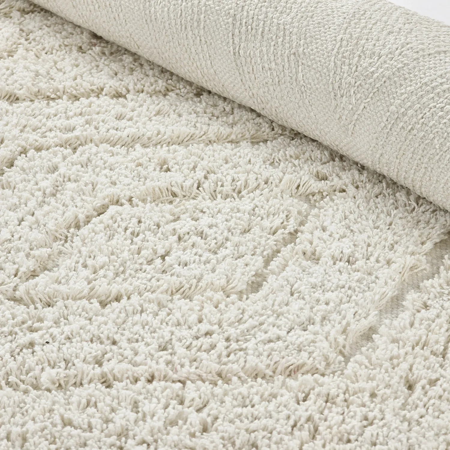 Hochflorteppiche - Amberley Natural Cotton Shaggy (cremefarben)