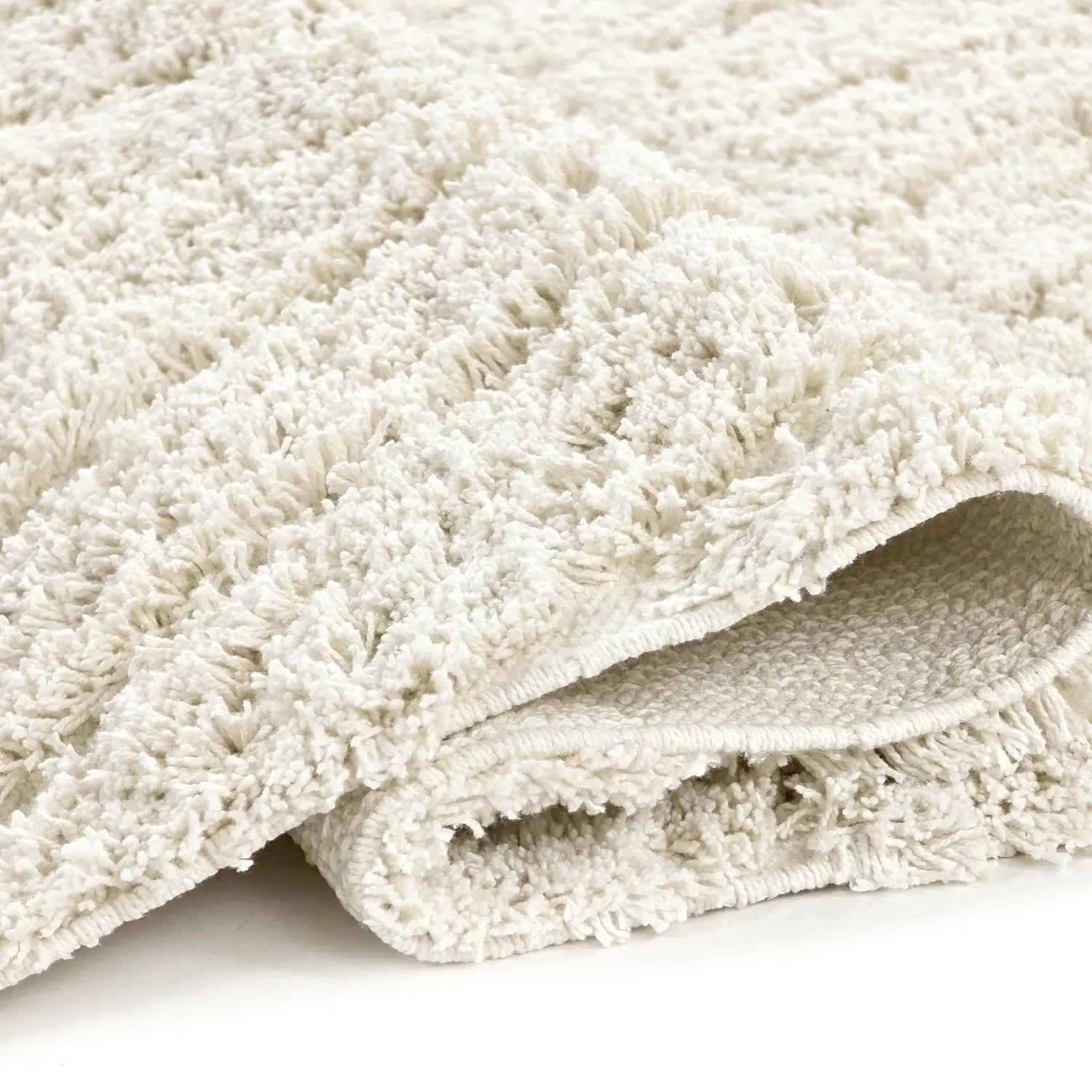Hochflorteppiche - Amberley Natural Cotton Shaggy (cremefarben)