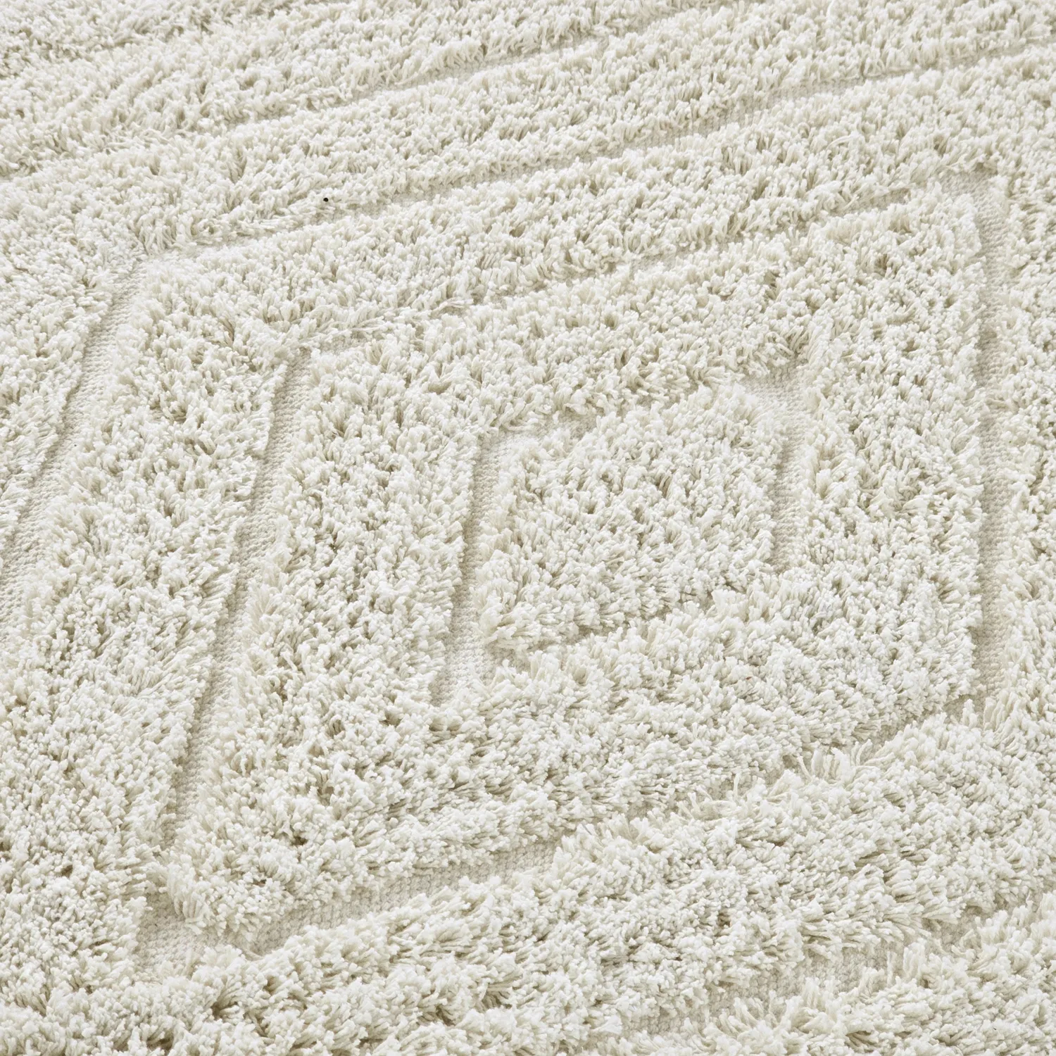 Runde Teppiche - Amberley Natural Cotton Shaggy (cremefarben)
