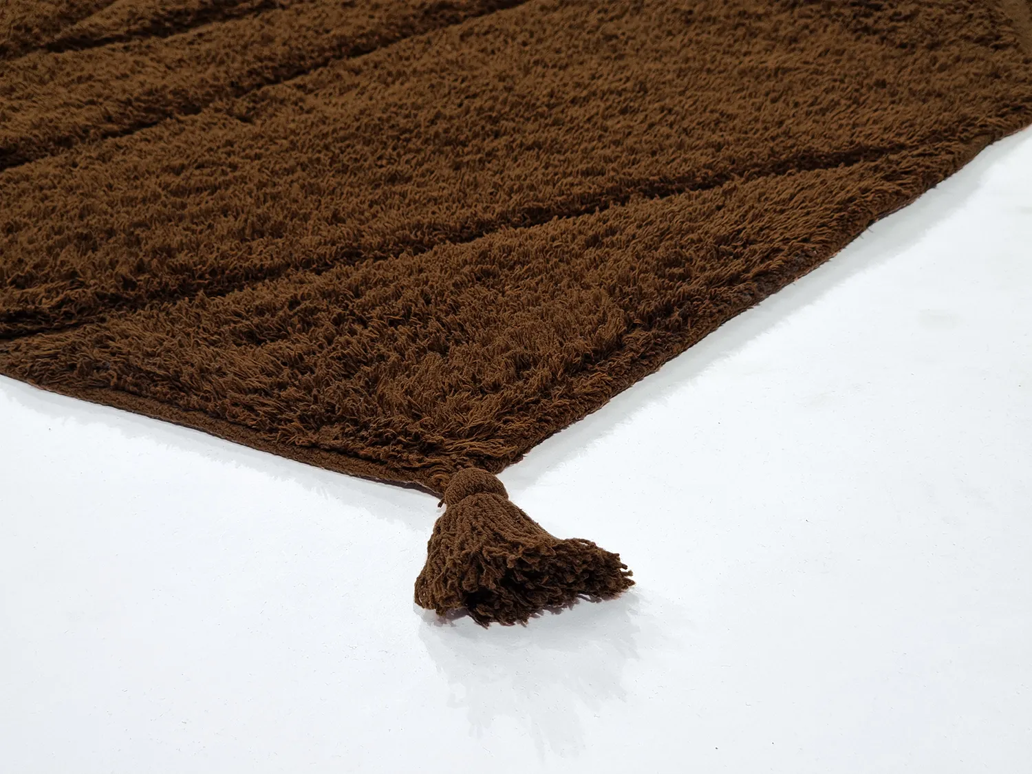 Hochflorteppiche - Andrea Natural Cotton Shaggy (braun)