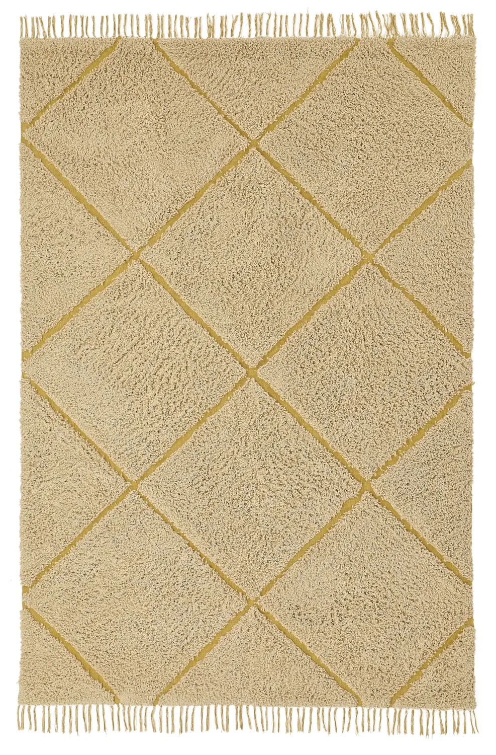 Hochflorteppiche - Bellevue Natural Cotton Shaggy (beige/braun)